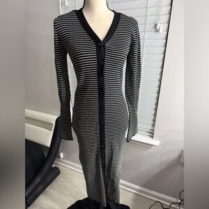 A New Day Monochrome Striped Knit Top